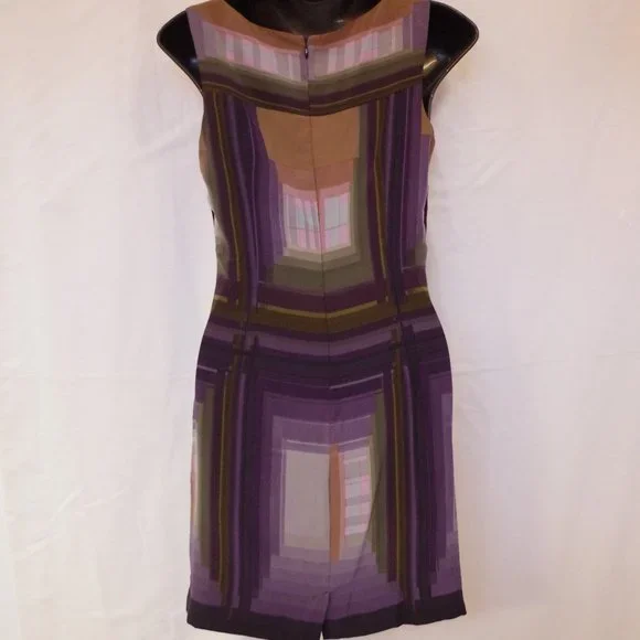 Guess by Marciano Silk Graphic Print Shift Dress- Sz. XS - Picture 3 of 4